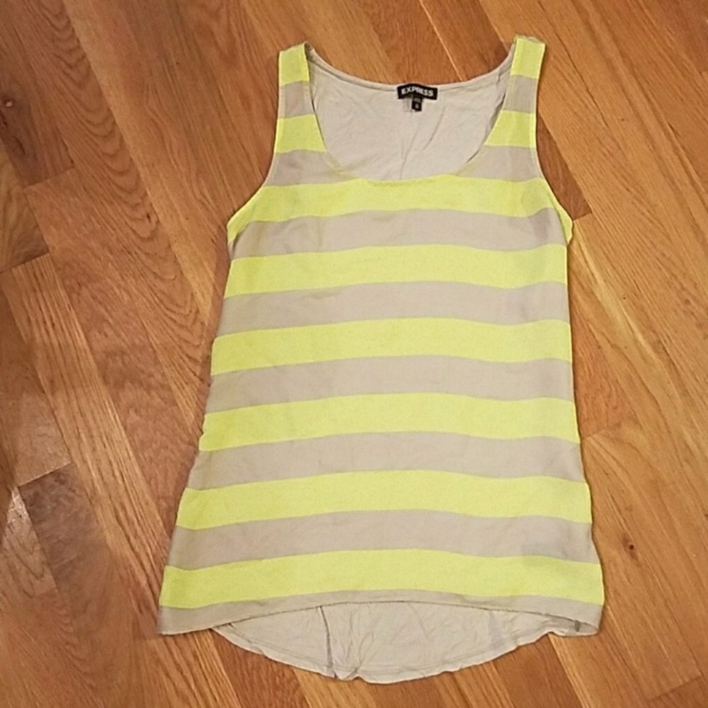 Express Nude Neon Striped Tank Size XS